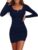 ANRABESS Long Sleeve Bodycon Mini Dress