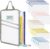 ROYPACK 25 Pack PVC Mesh Zipper Pouches with 1 Organizer Bag, 5 Sizes A4 A5 A6 Bill B6, Translucent File Bags for Classroom Puzzle Board Game Craft School Office Storage (26pcs)