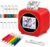 AI Voice Printer for Kids, Inkless Portable Thermal Printer with HD Screen, Voice Powered Drawing & Cartoon Print Maker for DIY Crafts, Includes 5 Dual Color Paper Rolls and 6 Pens