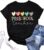 Preschool Teacher Shirts: Women Kindergarten Teachers T-Shirt Teacher Graphic Tees Tops Teacher Life Shirt(Black, Small)