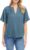 Women’s V Neck Tops with Flounce Sleeves Dressy Casual