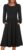 ANRABESS Long Sleeve Casual Midi Dress |
