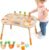 Wooden Activity Table, 6-in-1 Montessori Activity Table for Toddlers, Activity Center for Babies Aged 1–3, Sensory Toys, for Boys and Girls 1+ Years Old