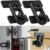Refrigerator Lock Child Safety, No Drill Adhesive RV 180° Swivel | 90° Twist One-hand, Fits French Fridge, Freezer, Cabinet. Renter Friendly. Toddler & Petproof 2PCS for Camper, Boat & Trailer