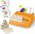 OndalisToy Educational Toys for Kids Ages 3-8, Matching Letter Spelling Game ABC Math Learning, Xmas Birthday Party Gifts for 3 4 5 6 7 8 Year Olds Boys and Girls Yellow
