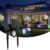 DEXULESA Solar Spot Lights Outdoor 2Pack