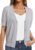 GKBK Women Cropped Short Sleeve Cardigan