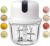 1.5 CUPS Electric Garlic Chopper,350ML Portable Veggie Chopper,Garlic Grinder Masher Onion Chopper, Blender to Vegetable, Cordless Food Processor for Ginger, Chili, Fruit, Meat, Spices, Beans, etc