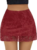 Avidlove Red Mini Skirt for Women Sexy Lace Skirts Y2k Micro Concert Short Skirt Wine Red XS