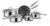 SNOWCLAD Pots and Pans Set Non Stick, 10 Pcs Hybrid Stainless Steel Cookware Sets, Non Stick Frying Pans, Saucepans, Saute Pan & Stock Pot, PFOA Free Kitchen Skillet,Induction Comp