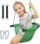 Hand-Knitting Toddler Swing, Swing Seat for Kids with Adjustable Ropes, Little tikes Swings Set, for Outdoor Indoor, Playground, Backyard (Green)