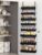NQW 8-Tier Over Door Organizer, Sturdy Slim Hanging Spice Rack for Cabinet & Pantry, Black