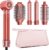 Hot Air Styler & Hair Styler- High-Speed Hair Blow Dryer Brush, Fast Drying No Heat Damage Multi-Styler with Auto Wrap Curlers for Volumizing Curl Straighten Frizz-Free Styling with Travel Bag