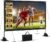 120inch Projector Screen with Stand: Portable Projector Screen Outdoor Indoor Front/Rear16:9 4K HD with Carry Bag Sandbag- Movie Screen for Backyard Moive Night, Camping, Theater