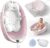 Collapsible Baby Bathtub – Large Baby Bath Tub with Thermometer | Bath Essential Bañera para Bebe Easy Fold Baby Tub | Travel Infant Newborn Toddler Bathtub for Baby Girl Boy 0 to 36 Months (Pink)
