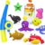 Color Changing No Hole Magnetic Fishing Bath Toys for Kids | Bath Toys for Kids Water Table Toys Magnetic Fishing Toddlers Bath Toys, 9 Packs Color Change Sea Creatures with Fishing Rod