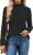 JUSTFASHIONNOW Women’s Mock Turtleneck Tops Ribbed Knit Tunic