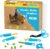 HIKISS 168 Piece Cardboard Tools for Kids with Cutter, Cardboard Construction Kit for Family & Team Activities, Creative STEM Educational Toys Gift for Boys and Girls Aged 5+