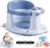 Baby Bath Seat for Babies 6 Months & Up, Temperature Alert Baby Bathtub Seat for Babies Sitting Up, Non-Slip Toddler Bath Chair, Ergonomic Backrest Infant & Newborn Bath Tub Seats with 3 Bath Toys