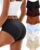 Seamless No Show Underwear Womens High Waisted Panties Briefs 6 Pack