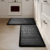 UKISS 2PCS Kitchen Rugs, Cushioned Anti Fatigue Kitchen Mats for Floor, Waterproof Kitchen Rug，Non-Slip Comfort Standing Mat for Kitchen (Black, 17.3″x28″+17.3″x28″)