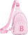 WISHROAM Initial Fanny Pack Crossbody Bag