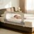 Bed Rail for Toddlers, 32in Folding Toddler Bed Rail Guard with Reinforced Anchor System & Sturdy Metal Frame, Portable Bed Railing for Baby Fits Crib,Twin, Queen & King Bed, Breathable Mesh