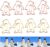 Upquzzfy 40 Pcs Metal Penguin-Shaped Paper Clips Set – Cute Paperclips for Fun Office Supplies and Party Decor (Gold, Rose Gold)