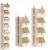 Beolisave 7 Tier Hanging Closet Organizer, Collapsible Fabric Hanging Shelves for Closet with Detachable Bins Space-Saving Hanging Clothes Organizer for Wardrobe, Laundry Room, Dorm, Rv, Beige
