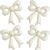 4 Pcs Cream Bow Balloons, 31”Huge Beige Bow Aluminum Foil Balloons for Birthday, Baby Shower, Wedding, Bridal, Engagement, Bachelorette, Gender Reveal, Princess Party Decorations Supplies