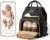 Large Diaper Bag for Mom: 27 Liters with Changing pad – Insulated Lightweight Travel Backpack for Organizing Baby Boy & Girl Essentials – Black