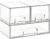 CRIUSIA 3 Pack Stackable Storage Drawers