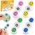 Sensory Fidget Toys for Kids: 4 Pack 2-in-1 Silicone Quiet Fidget Spinner with Textured Sensory Balls for Kids & Adults, Stress Toys for Autism ADHD Anxiety, No Noise for Classroom Office