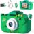 Kids Camera Toys for 3-12 Year Old Boys Girls, Toddler Camera 1080P Birthday for Grandkids, Toys for 4 5 6 7 8 9 10 11 Year Old Kids with 32G SD Card, Green