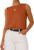 BTFBM Sleeveless Sweater Tops for Women Casual,XXL,Caramel
