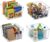 MOONEDGE 4 or 6 Pack Large Clear Plastic Storage Bins