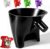 Flour Funnel for KitchenAid Mixer, Kitchen Aid Accessories and Attachments | Black Anti-Splash Attachment for Tilt-Head Stand Mixer 4.5 & 5 Quart (KSM150), BPA-Free, Dishwasher Safe, Easy Pour Accessory