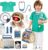 TOP BRIGHT Doctor Kit for Toddlers 3-5, Pretend Play Doctor Set(Blue)