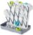 SpaceAid Baby Bottle Drying Rack with 20 Hooks, Space Saving Kitchen Bottles Rack Dryer, Vertical Baby Bottle Holder Organizer for Countertop Storage Accessories (White and Gray)