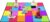Booooom Jackson Classroom Rug – 6’5”x 9’8” Sweet Macaron Seating Preschool Classroom Carpet, Non-Slip & No-Trip Edges, Vibrant Colors for Kids Playroom Floor Mat