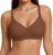 Showyoo Jelly Wireless Bra Seamless Push Up Full Coverage Bra Brown Comfortable No Underwire Bralettes Everyday Bras