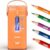 AFMAT Electric Pencil Sharpener, Fully Automatic Pencil Sharpener, Auto in & Out, Rechargeable Hands-Free Sharpeners for Jumbo & Colored Pencils (6.5-12mm), Portable for Home/Classroom/Office PSC6