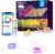 POOFZY Permanent Outdoor Lights for House,200ft RGB+IC Smart Outdoor Decor, 50 Scene Modes,App/Remote Control,IP67 Waterproof,for Christmas,Easter,V-Day,Thanksgiving,Daily & Holiday Party Decor