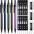 Four Candies Metal Mechanical Pencils 0.7mm, with #2 Pencil Leads 0.7, Eraser Set and Eraser Refills, 19-Count Pack with Case, Back to School Supplies for Writing, Drawing, Sketching