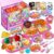 Drefirsa Girl Play Food-Kitchen Food Toys, Plastic Play Food for Toddlers with Pink Picnic Case, Cutting Fruit, Bread, Plate, Learning Educational Toy for 2 3 4 5 6 Year Old Girl Birthday Gift