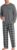EKOUAER Mens Long Sleeve Pajama Set