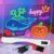17 Inch Rechargeable LED Drawing Board for Kids, Upgraded 15 Colors Light Up Doodle Pad, Anti-Scratch PVC, Flicker-Free Eye Care, Includes Tracing Cards & 12 Markers, Gift for Girls Kids