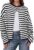 UNCLECAT Womens Striped Cardigan