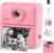 Kids Instant Print Camera, 1080P HD Digital Camera with 32GB Card | 2.0″ Screen, Thermal Printing, 16X Zoom, 48MP Pixels, BPA-Free Print Paper, MP3 and Creative Modes, Gifts for Kids Ages 3-12