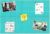 Large Square Felt Cork Board Tiles, Self Adhesive DIY Felt Bulletin Board Pin Board with 35 Pushpins for Office School Home Wall Decor Stickers Memos Photos Display (Teal)